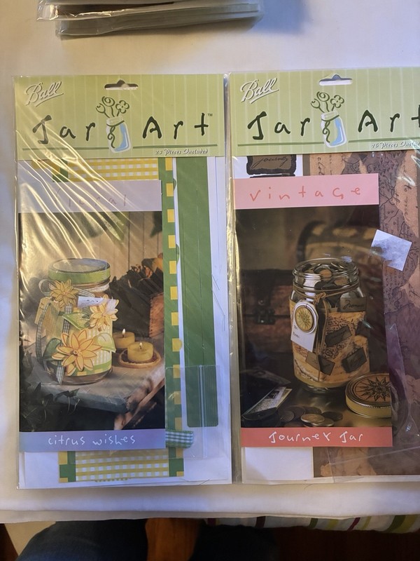 12 Ball Mason Jar Art  Craft Kits NEW & SEALED. 8 Different Varieties.