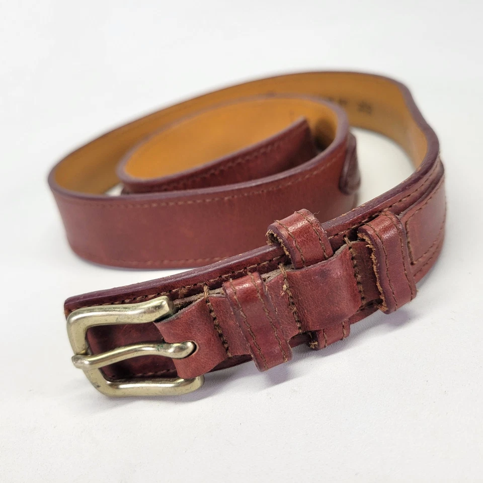 Cinturón Timberland Ranger 30 Cuero Marrón Hecho en Inglaterra 1536 De Colección Foto 3 de 4