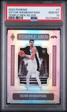2023-24 Panini Phoenix - Temple Men Victor Wembanyama #7 Silver (RC) PSA 10