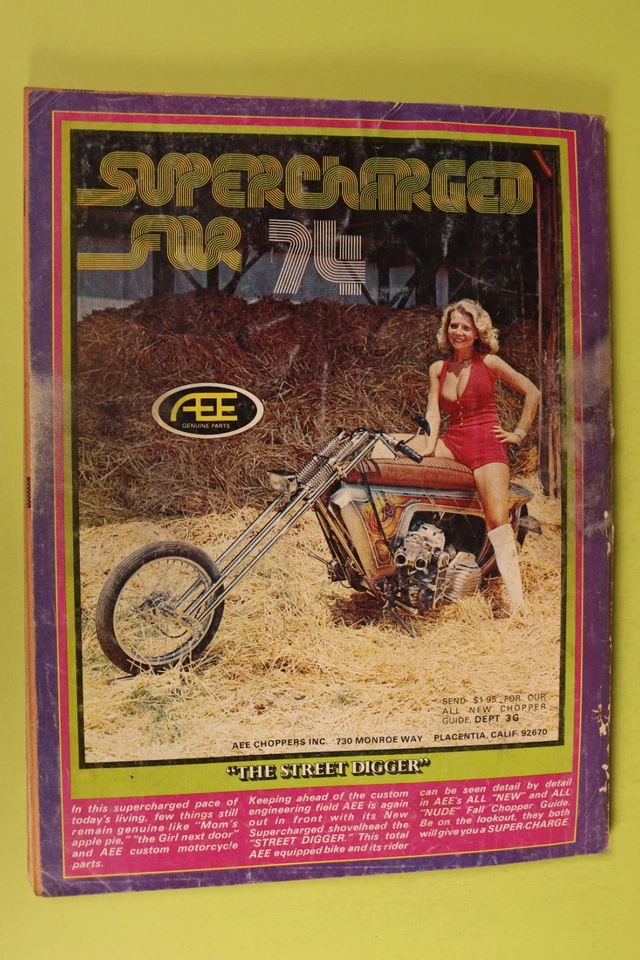 Chopper The Custom Motorcycle Guide Motorcycle Magazine Spring 1974 - Image 2 of 4