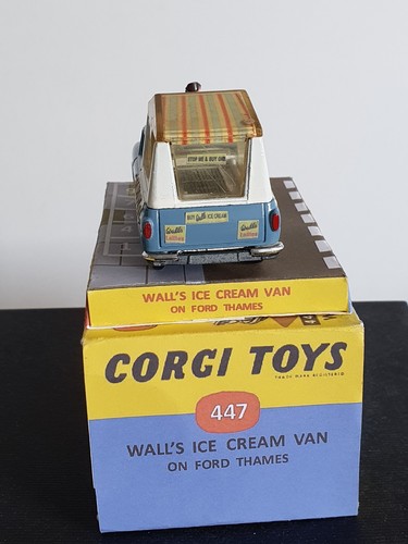 Corgi Toys 447 Ford Thames Wall's Ice Cream Van figuras modelo vehículo caja 1:43 - Imagen 5 de 8