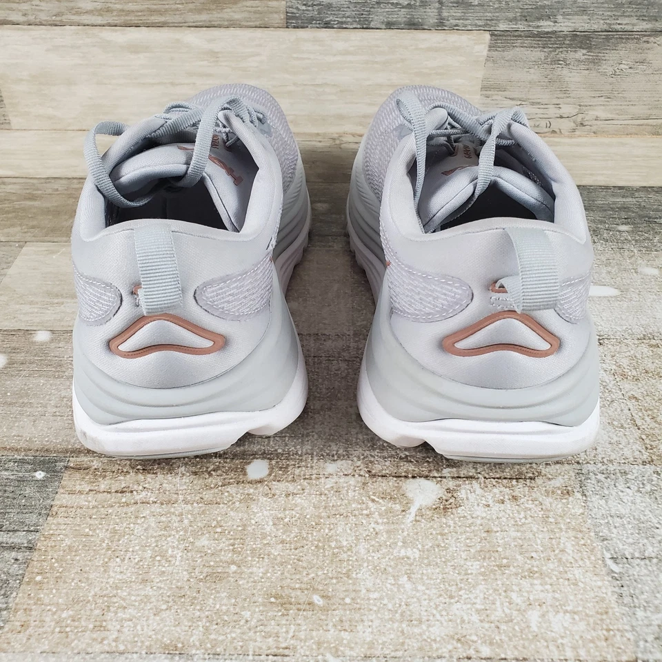 Hoka One One Gaviota 5 Womens Shoe Sz 10 B Running Harbor Mist Rose Gold Sneaker - Image 3 of 4