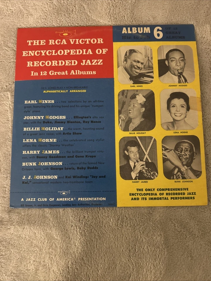 Two RCA Jazz Albums 33 1/3 RPM LOUIS ARMSTRONG BILLIE HOLIDAY HARRY JAMES ETC - Image 2 of 4