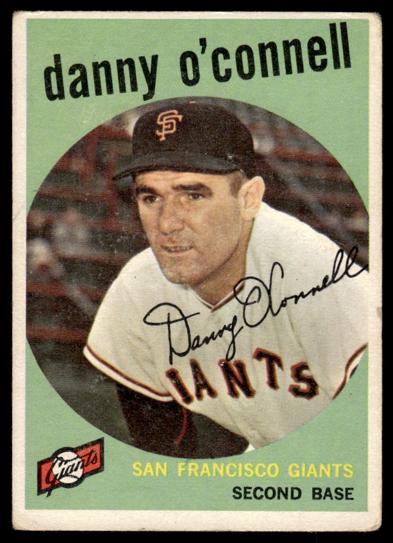1959 Topps Danny O'Connell San Francisco Giants #87
