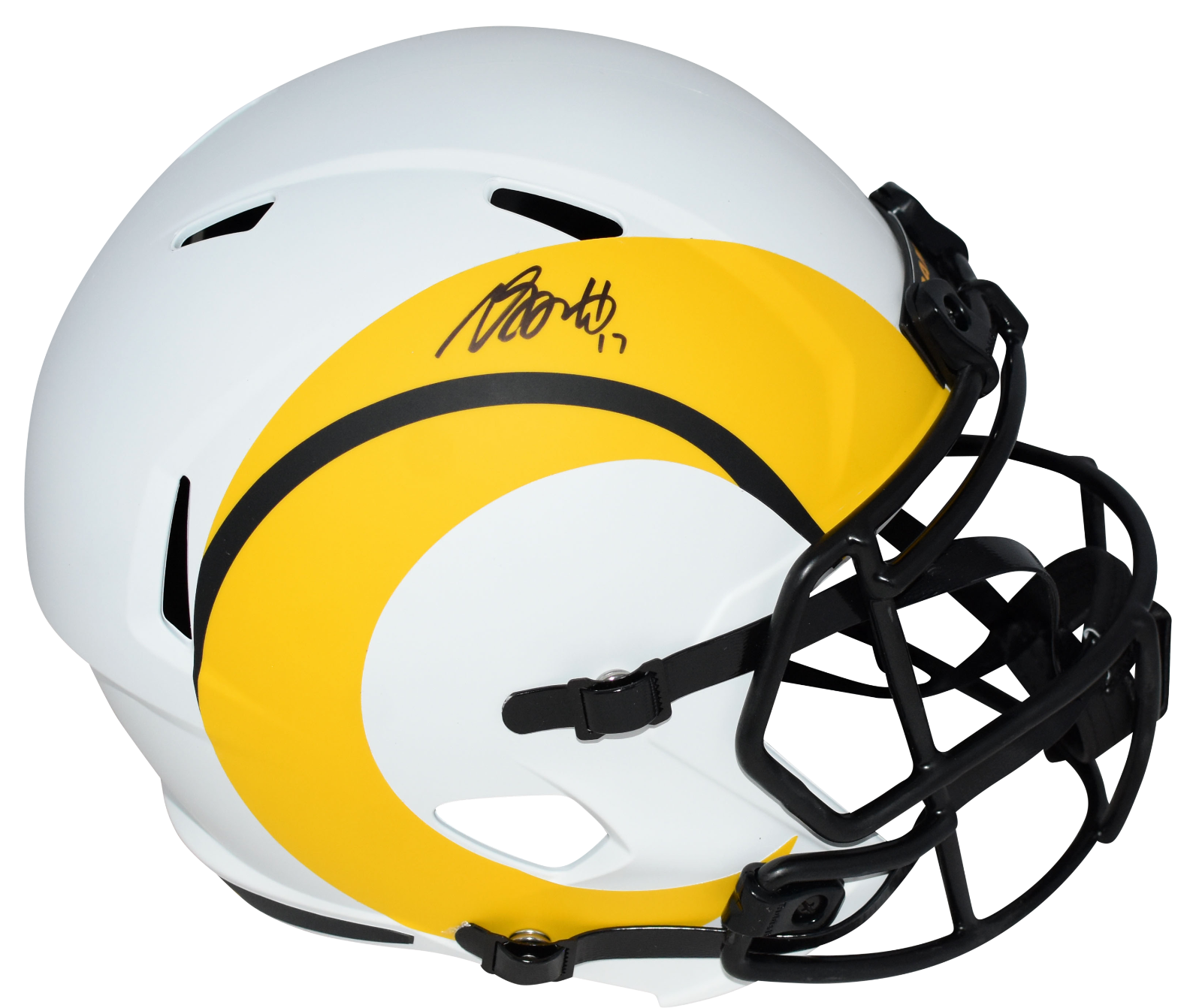 Davante Adams Autographed Signed Los Angeles Rams LUNAR FULL SIZE SPEED HELMET BECKETT 