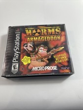 Worms Armageddon PS1 PlayStation 1 TESTED Complete Video Game + Case + Manual