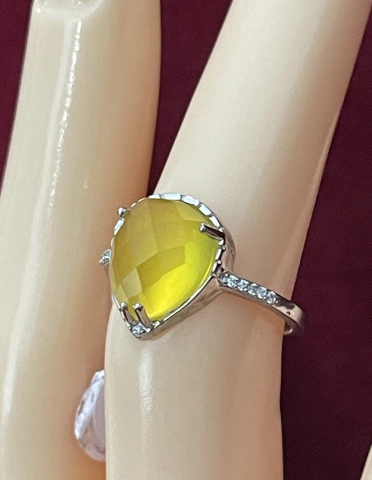 Bomb вечеринки город блеск подлинный желтый халцедон размер 7 новый с Ярлыками - Изображение 2 из 4