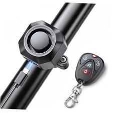 USB Rechargeable Bike Alarm with Remote 110dB Loud Volume Adjustable Wireless
