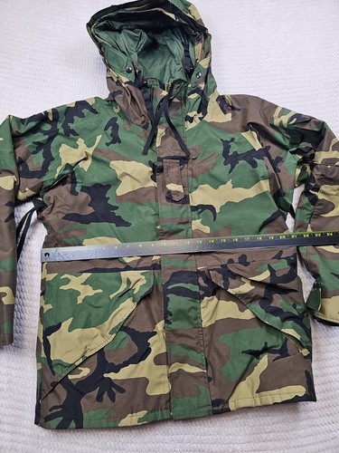 US Army Parka Mens Small Short Goretex Cold Weather Camouflage - Picture 3 of 6