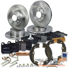 4x BREMSSCHEIBE+BREMSBELÄGE+BREMSBACKEN VORNE+HINTEN FÜR SAAB 900 II 2 9-5 YS3E