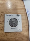 1891-S San Francisco Mint Silver Seated Liberty Dime