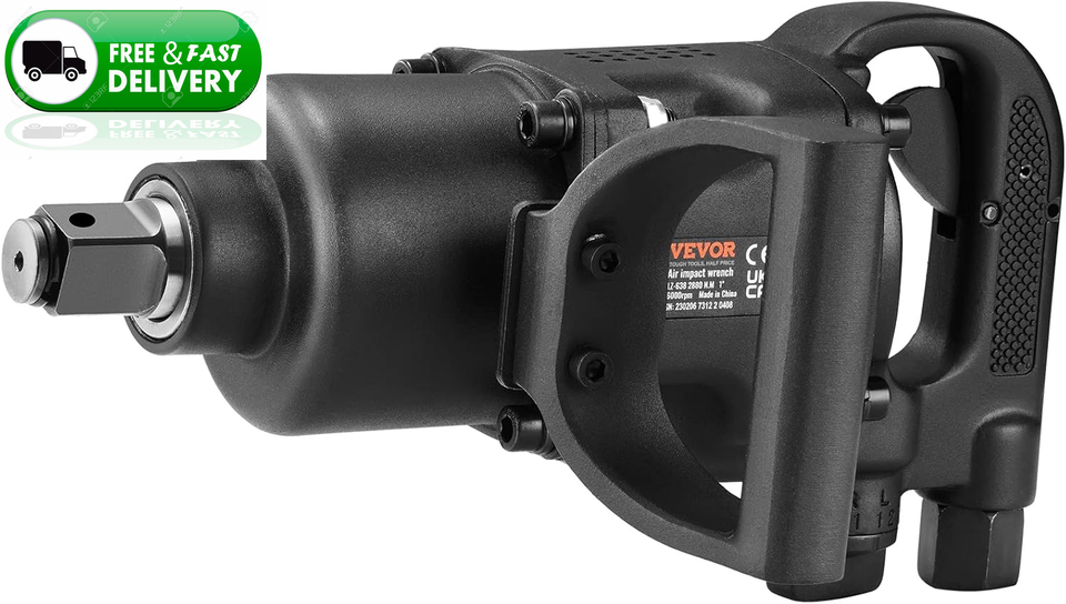 1 Inch Air Impact Wrench 2730 Ft-Lbs Torque Pneumatic Impact Gun 2 ...