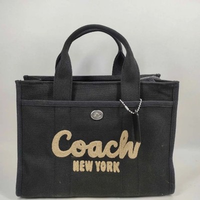 COACH Cargo Tote 26 Canvas Umhängetasche schwarz CP164 LHBLK Handtasche passt...