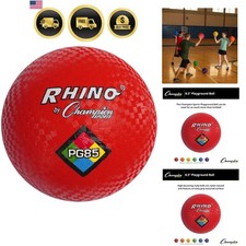 Playground Balls Durable Nylon-Wound Balls for Kickball, Gym Indoor/Outdo...