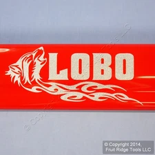 Ford OEM F-150 LOBO Edition Stick-On Decal Emblem Silver Metallic