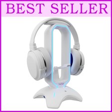 RGB Gaming Headphone Stand with Mouse Bungee - White