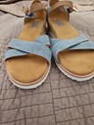 BOBS from Skechers Desert Kiss Party Crashers Espadrille Blue Sandals Sz W 9.5 — photo 1