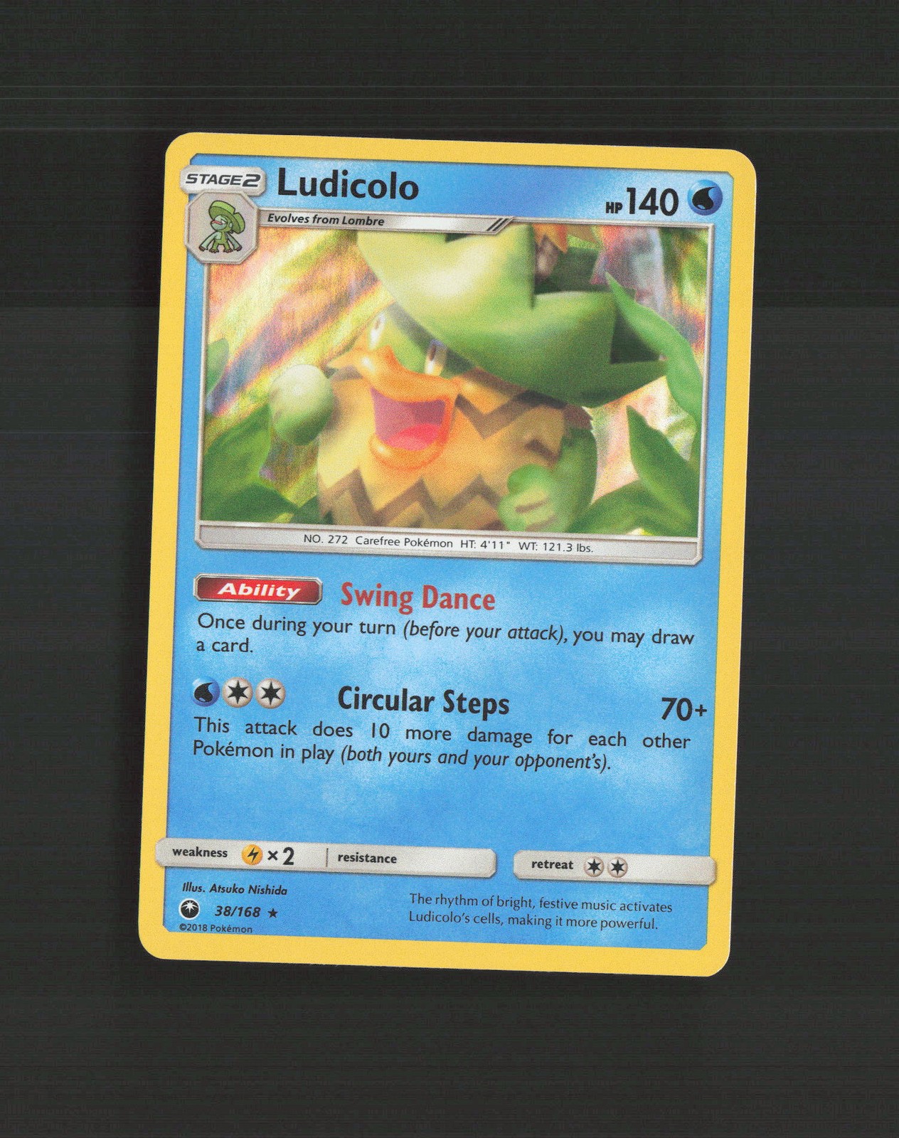 Ludicolo 38/168 Celestial Storm Rare Holo Pokemon Card LP