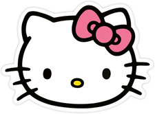 , Cuscino Decorativo Hello Kitty, 26 X 36 Cm, 100% Poliestere, Cuscino Sagomato