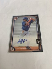 2015 Bowman - Prospects Autographs Luis Guillorme #PA-LG Silver /499 (AU, RC)