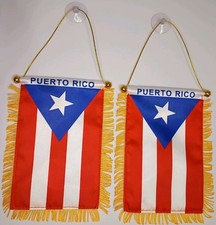 x2 Puerto Rico Mini Flag.