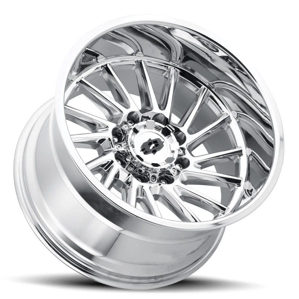 Rueda 22" Vision 306 Rapier cromada 22x10 6x135-19 mm elevada para llanta Ford Lincoln Foto 3 de 4
