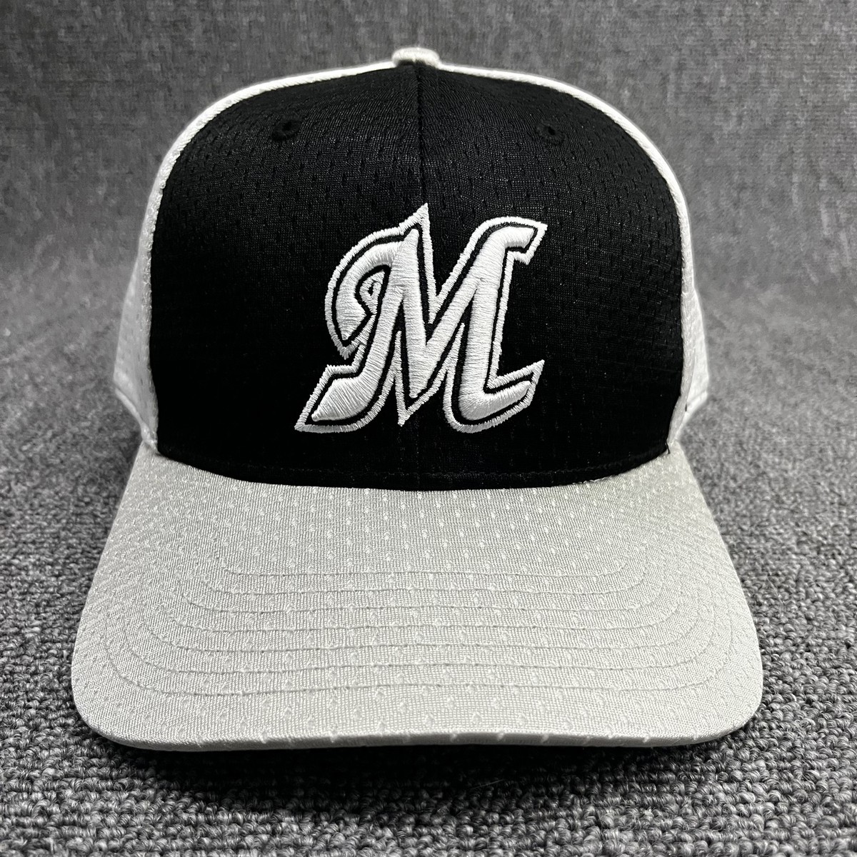 47 Brand Seattle Mariners MLB MVP Adjustable Hat Black Gray Perforated Mesh Cap