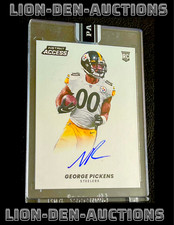 GEORGE PICKENS 2022 PANINI INSTANT FOOTBALL AUTO JERSEY#  14/25 SSP RC eBAY 1/1!