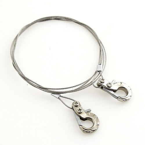 Trailer Rope Steel Rope With Trailer Hook for SCX10 D90 D110 TF2 Tamiya - Picture 11 of 12