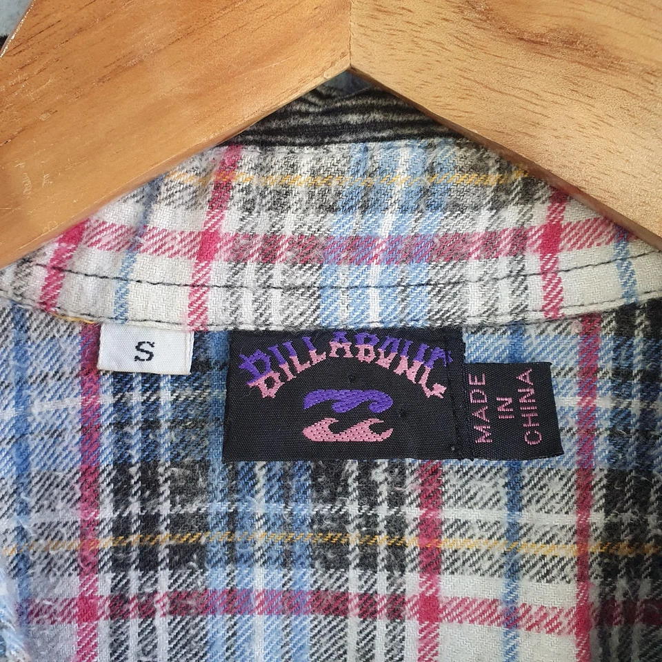 VTG Billabong Shirt Mens Sz Small Grey Corduroy 90s Y2K Surf Skate 100% Cotton - image 2 of 4