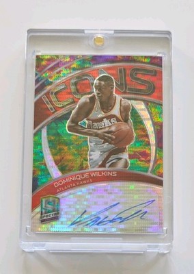 Dominique Wilkins /35 Auto 2020-21 Panini Spectra Icons