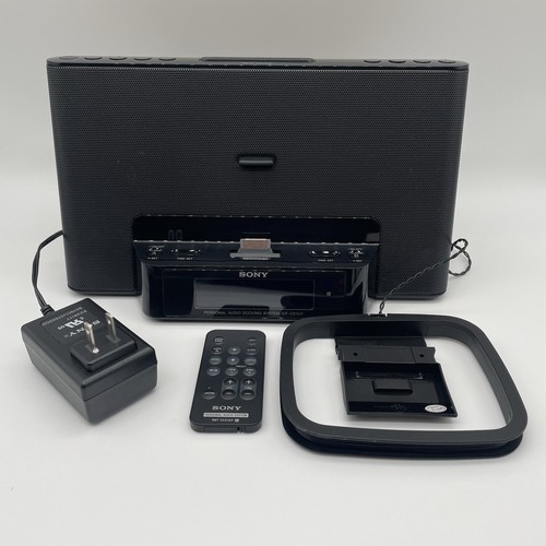 Sony Icf-cs15ip Personal Speaker Dock Clock Radio for iPod & iPhone
