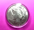 1922-P Peace Silver Dollar - # 1  - 90 % Pure Silver- X-Fine - BU - In Capsule