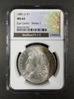 1885-O Morgan Silver Dollar NGC MS64 Bullion Plus Eye Candy Series 1