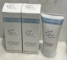 2 Deborah Lippmann Rich Girl Hand Cream SPF 25 Sunscreen 3 oz