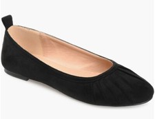 Tru Comfort Foam Tannya Flats Journee Collection Women's SZ 10M Black Slip On
