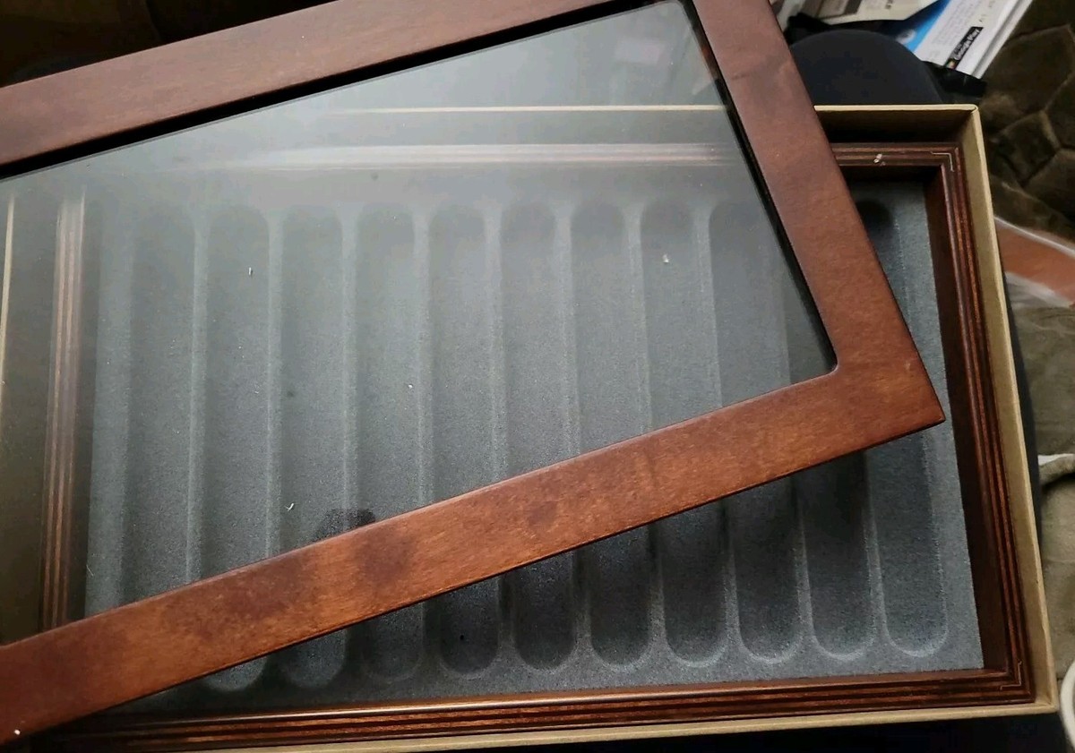 Stack & Store Wood Pen Display Box - With Clear Lid | eBay