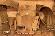 NICHOLAS WORK GEAR NO. W500 LEATHER WORK BELT PREOWNED