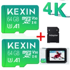 2Pack Micro SD Card 64GB Ultra Class 10 SDXC Full HD Memory Card TF Card 4K UHS1