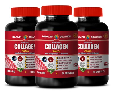 skin relief and support boost COLLAGEN PEPTIDES research certified hair grow 3B
