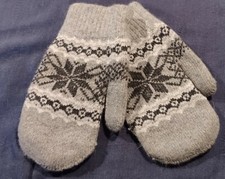 Kinderhandschuhe Fausthandschuhe Wollf&auml;ustel Gr. 6 NEU