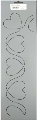 Stencil Quilting Templates Loop Heart Border w/ Corner 2.5'' Quilt Pattern Design