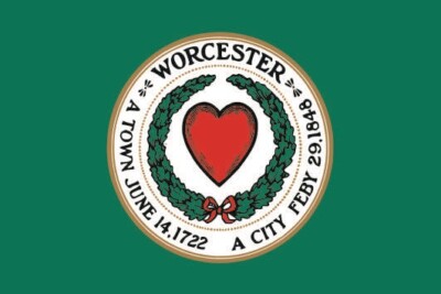 Aufkleber Worcester Massachusetts Flagge Fahne 15 x 10 cm Autoaufkleber