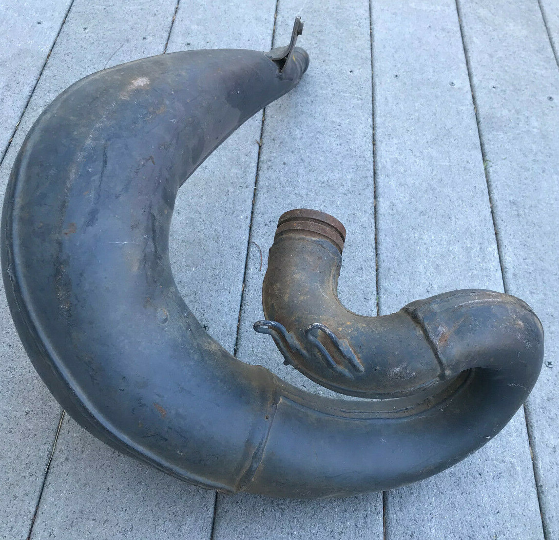 Yamaha YZ250 Exhaust Front Pipe 1996 ? Used OE Part , P/N 4SR1461000