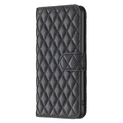 Grid Leather Card Wallet Phone Case For Motorola G200 G72 E20 G Play G22 S30 G62 - Picture 12 of 15