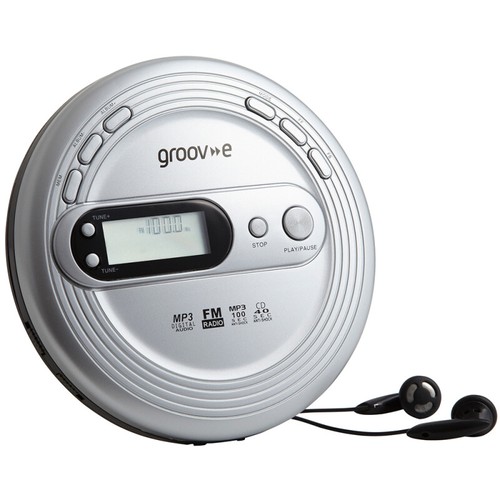 GROOV-E RETRO SERIES PERSONAL CD PLAYER WITH FM RADIO | MP3 - SILVER - GVPS210SR - Picture 4 of 4