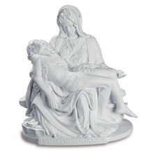 Christliche Pieta 14cm weiß nach Michelangelo