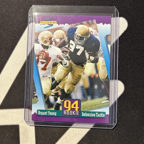 1994 Score Football Card #282 Bryant Young RC