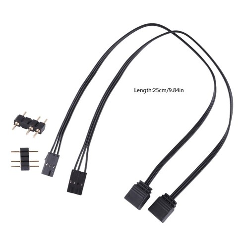 Adapter Cable for Corsairs QL LL120 RGB to ARGB 4Pin 3Pin Connector Cord 2PCS - Afbeelding 8 van 8