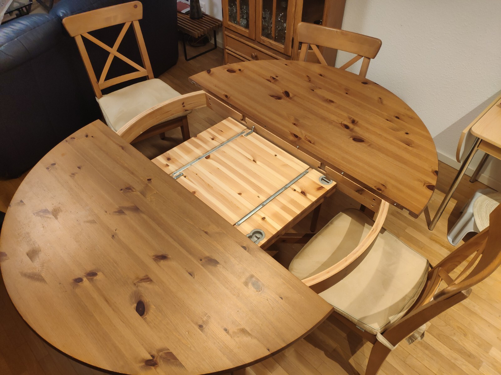 Esstischgarnitur Holz Tisch und 6 Stühle IKEA Hemnes eBay